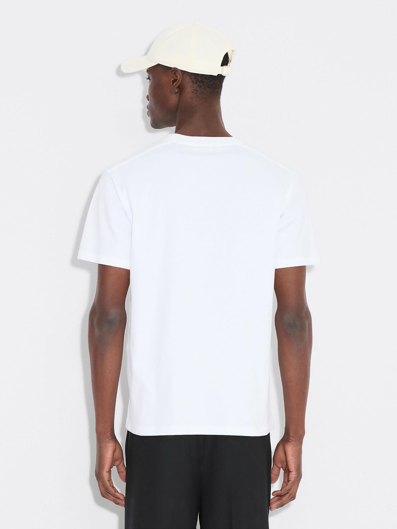 Tucker Embroidery Tee White