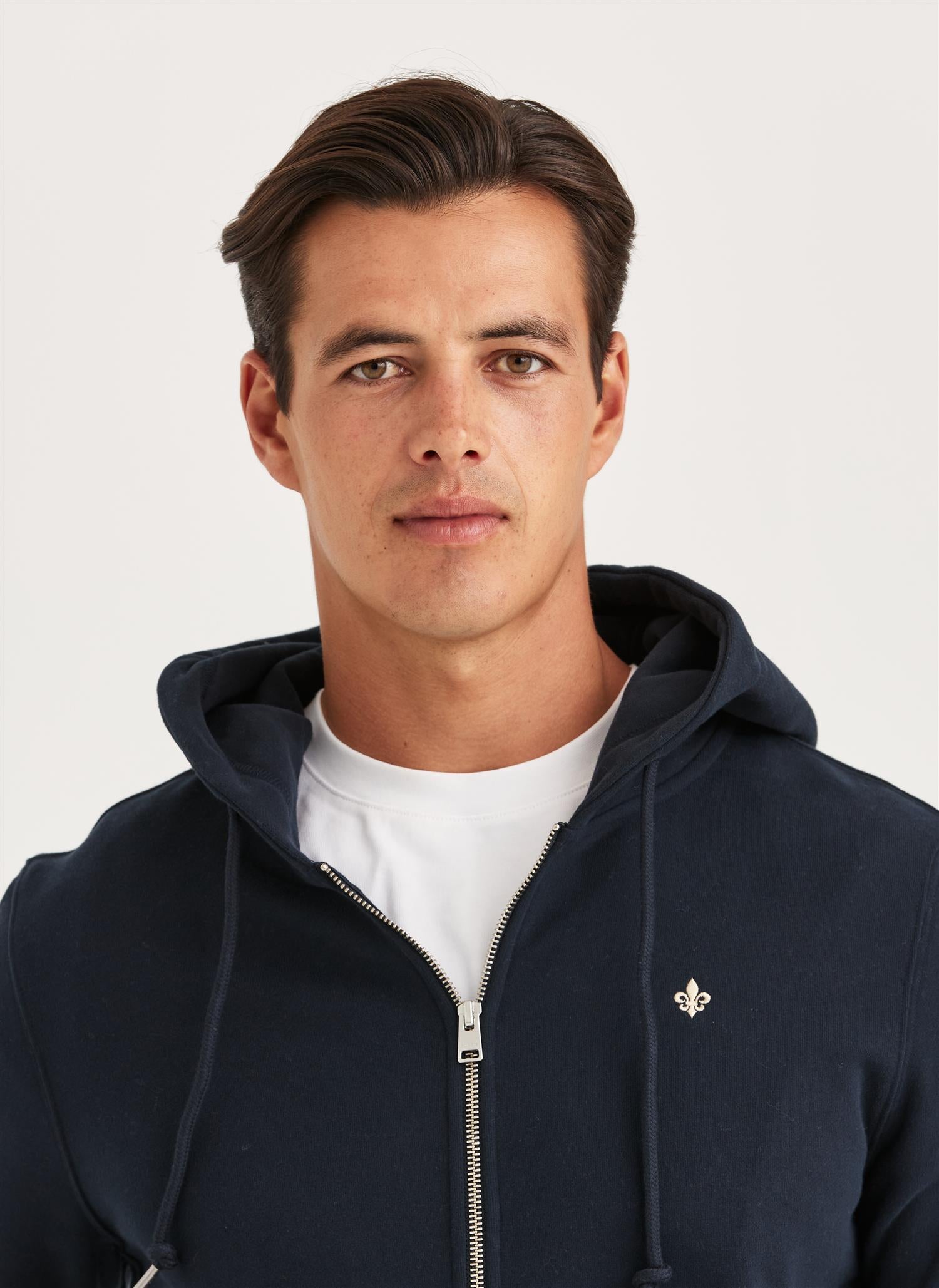 Brandon Lily Zip Hood Old Blue