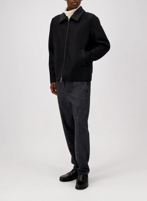 Golf Jacket Pressed Wool And Boucle