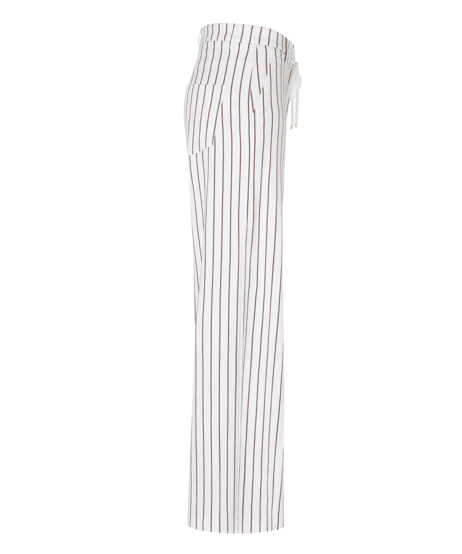 Adrienne Stripe White/co