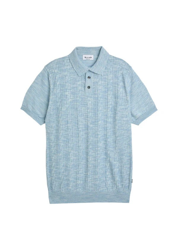 5622 Retro Polo - Light Blue