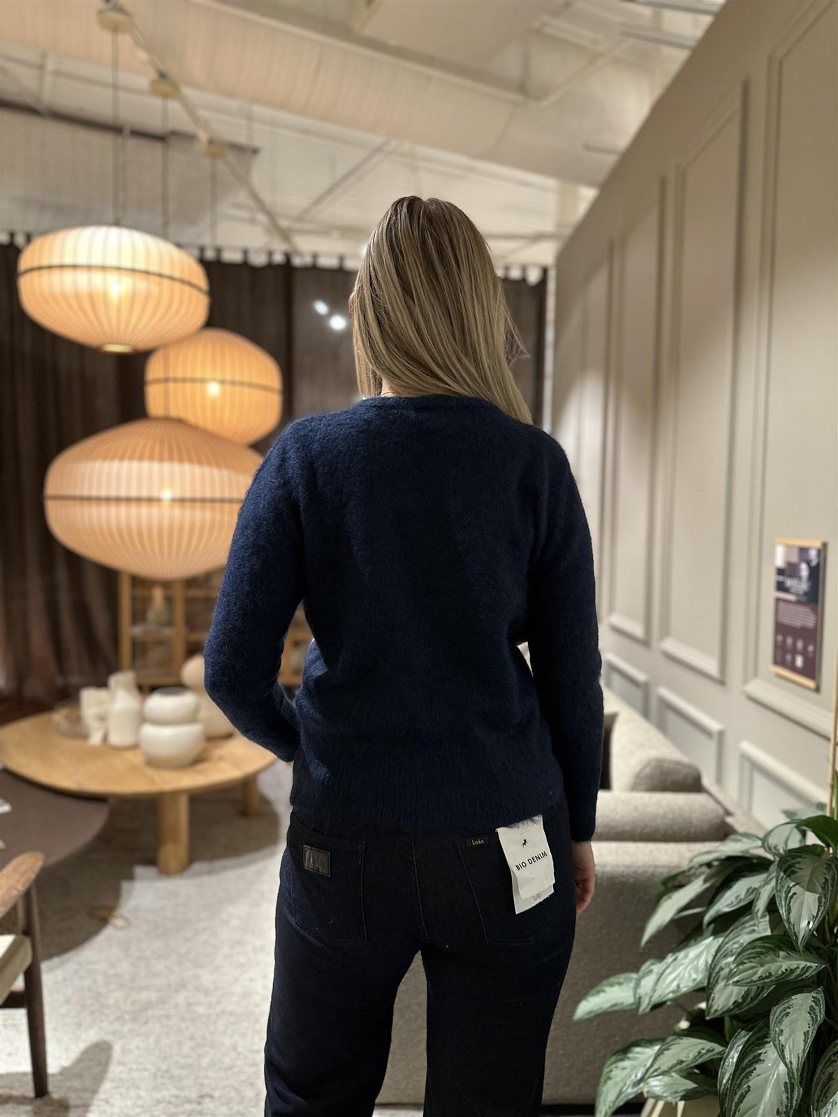 Nora Mohair Cardigan Navy
