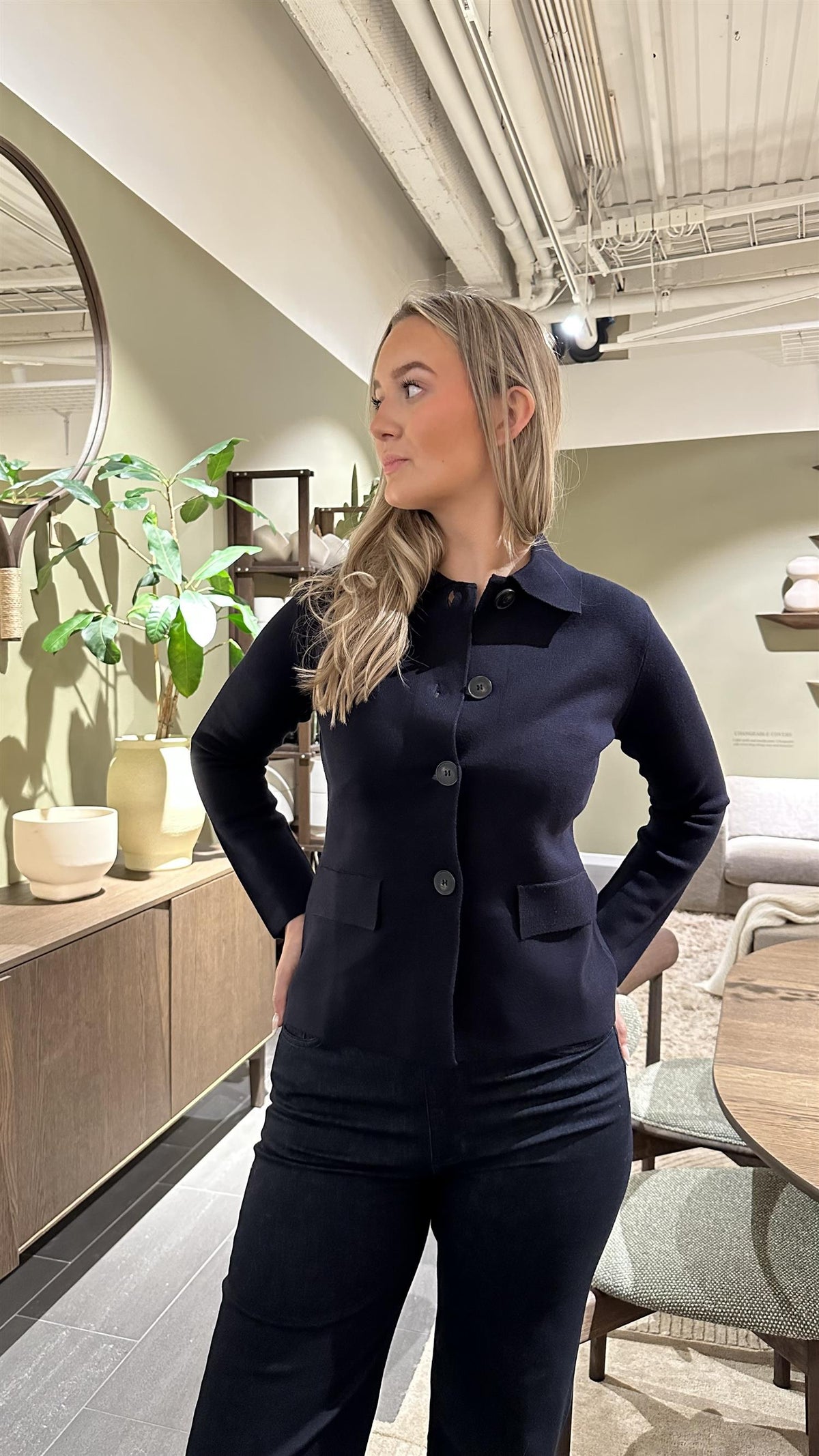 Fia Cardigan Navy