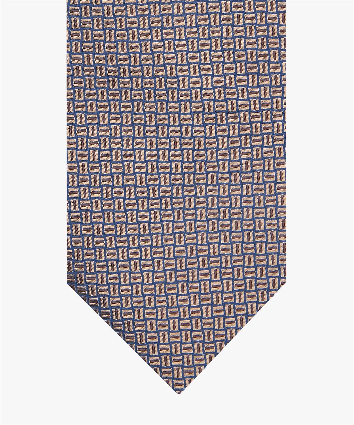 Tie Silk Woven 30043 Camel