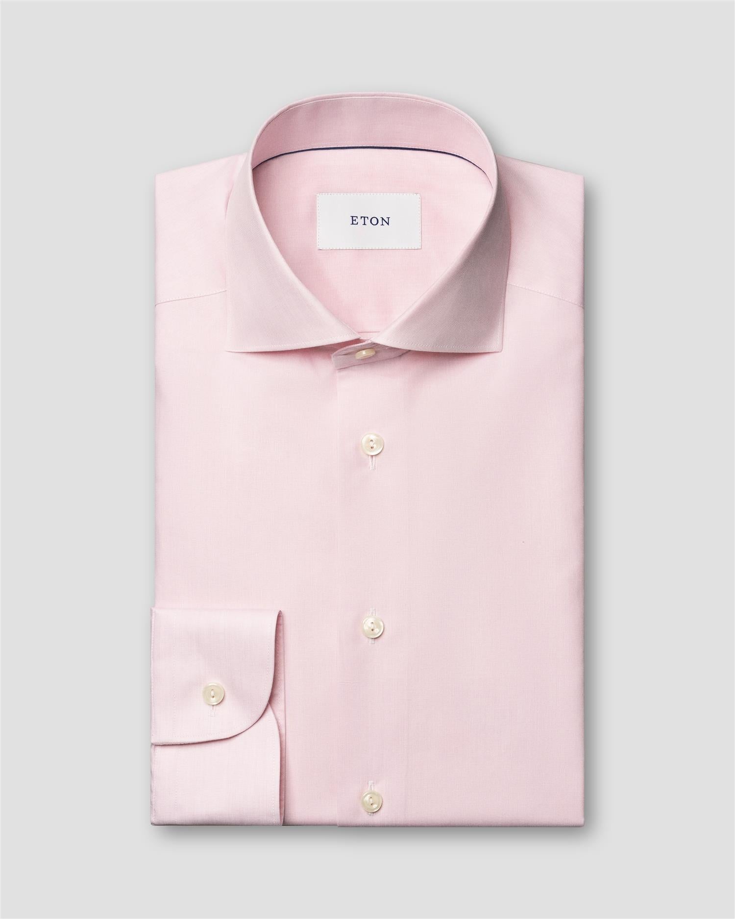 Pink End on End Breeze Poplin Shirt Slimfit