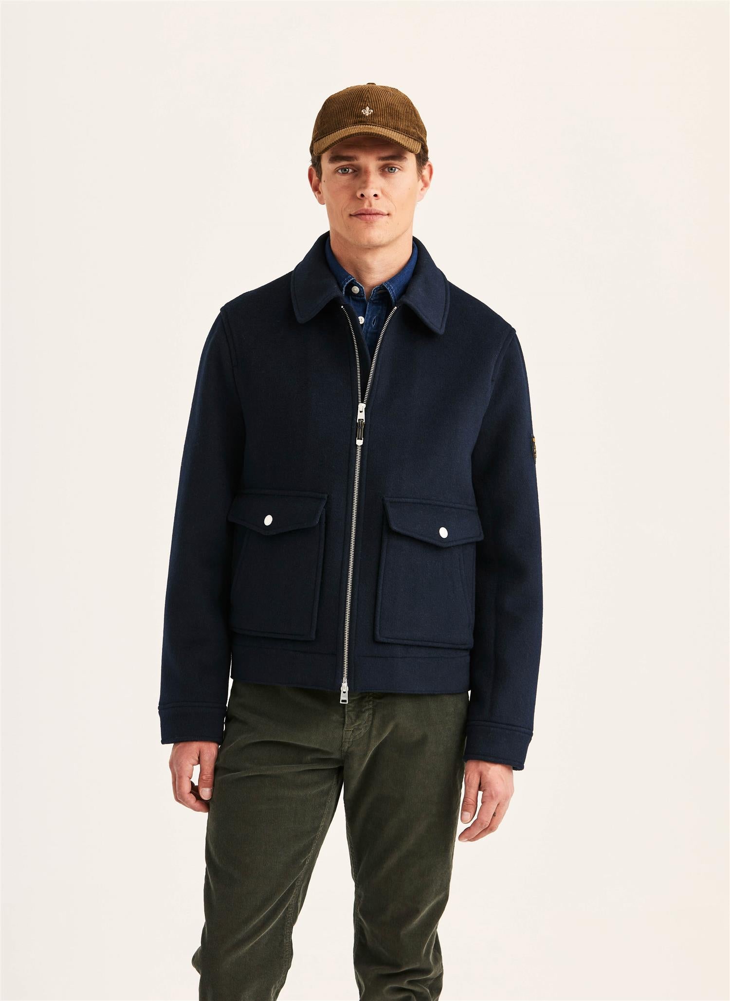 Wallace Wool Jacket Blue
