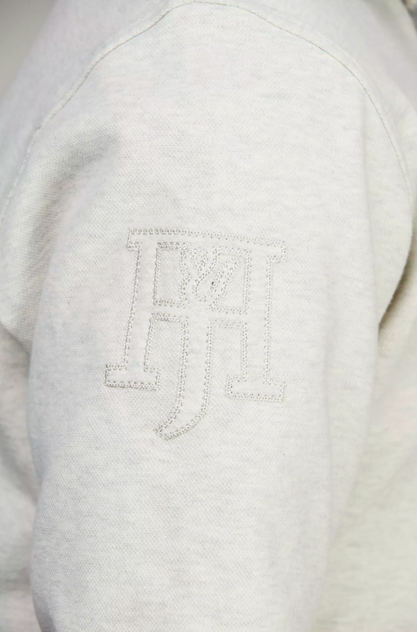 Heavy Piquet Rugger Light Grey