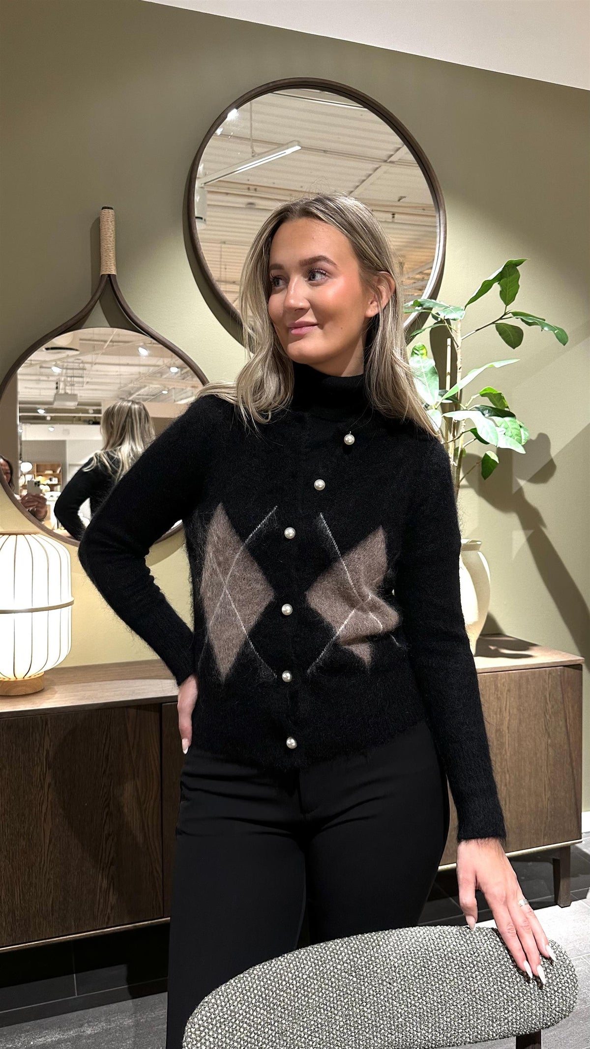 Nora Mohair Cardigan Black