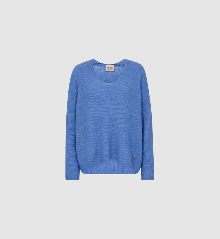 Mmthora V-Neck Knit Ultramarine