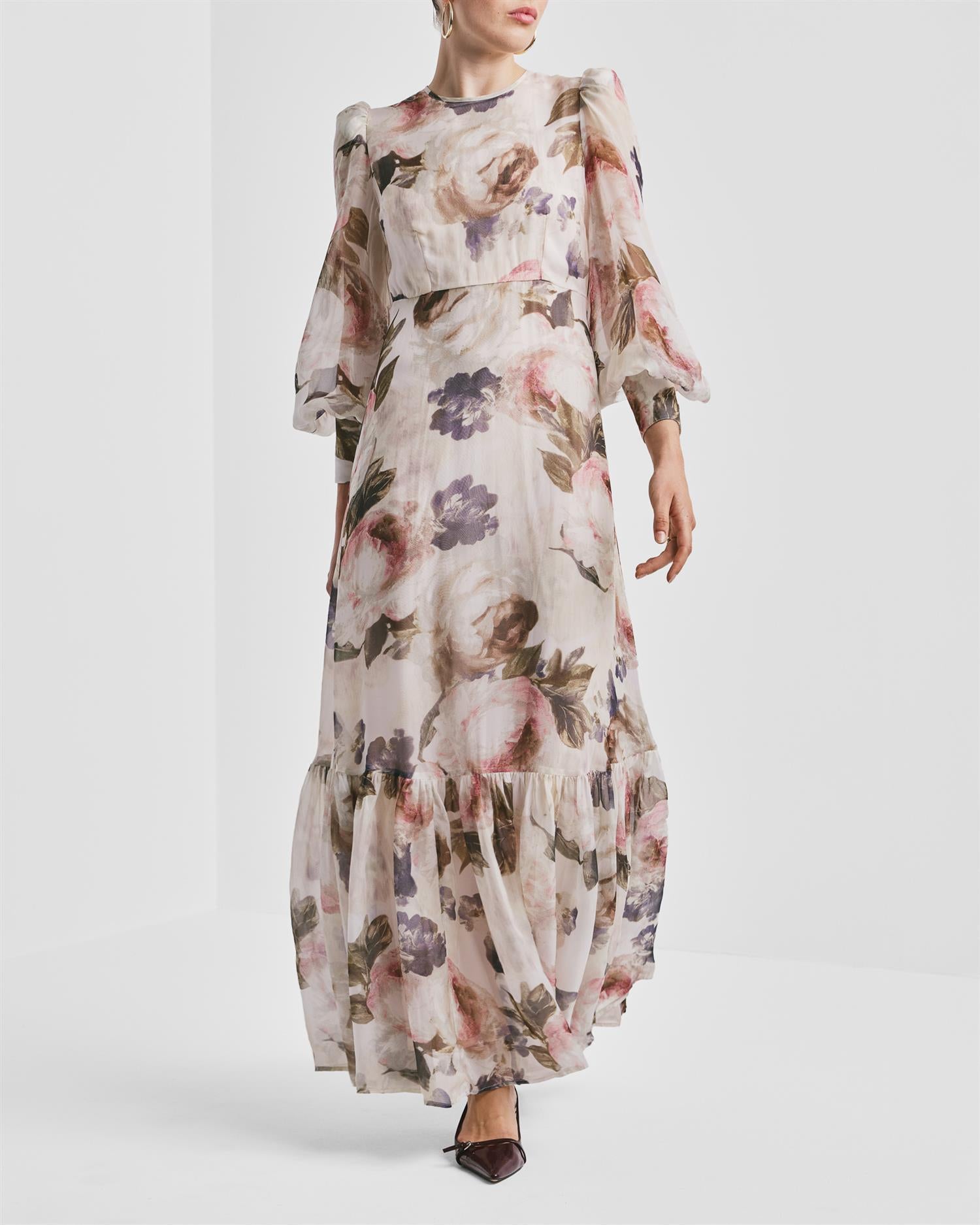 Organza Maxi Dress-AW25 Fluid