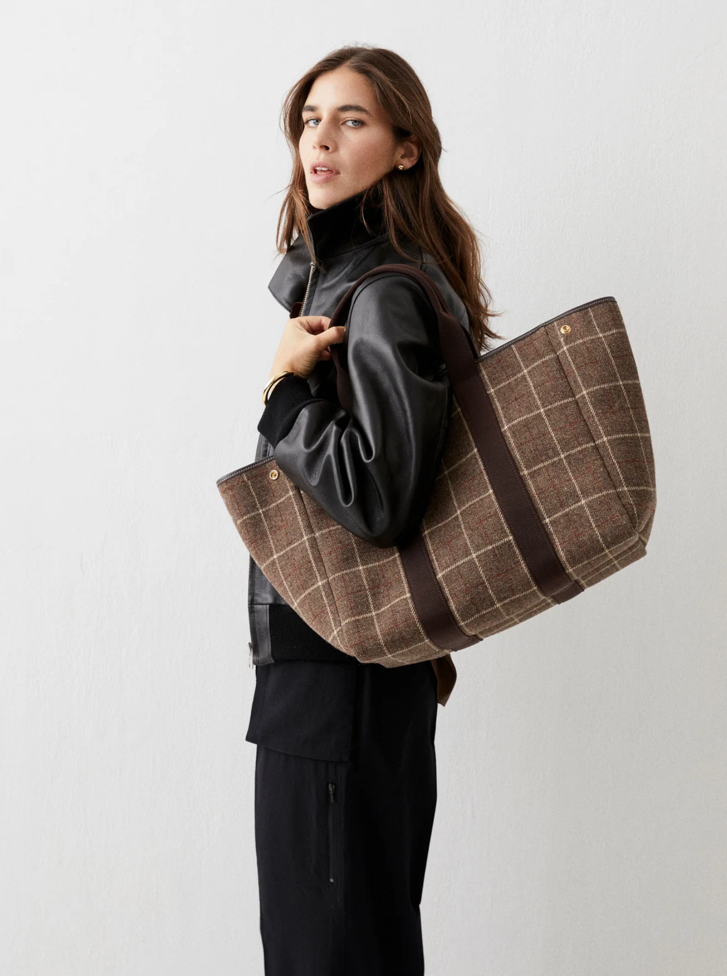 Traversèe L Hunting Tweed Brown