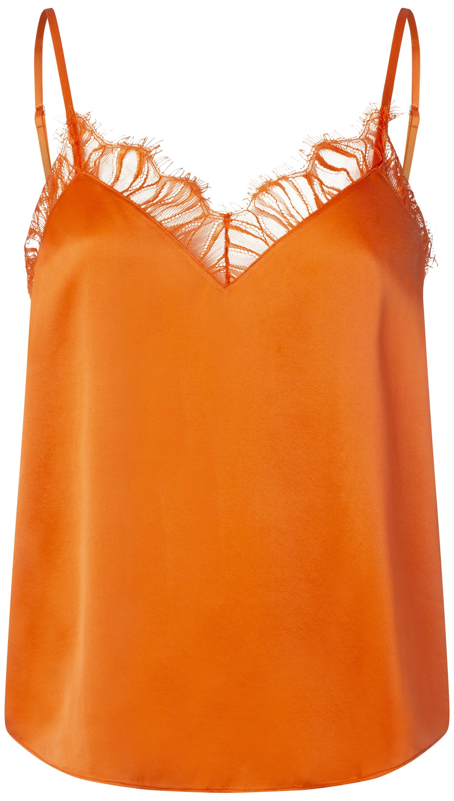 LACE TOP-ORANGE