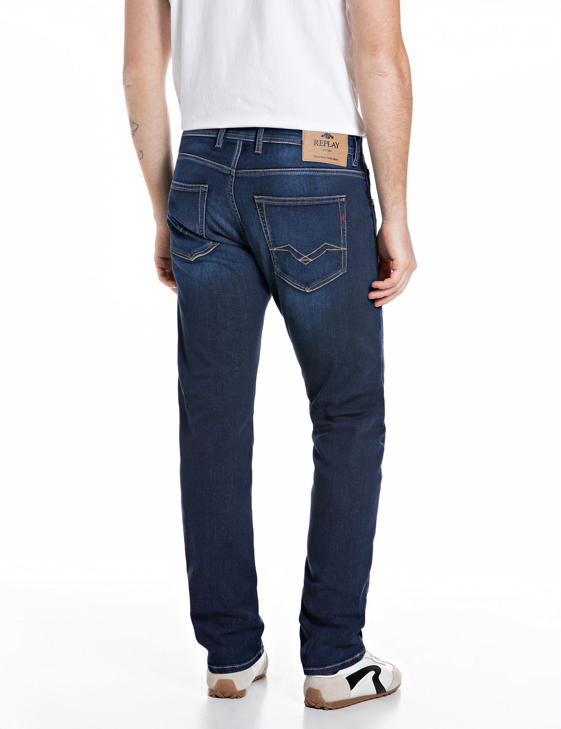 Grover Straight Fit Power Stretch 214 Dark Blue
