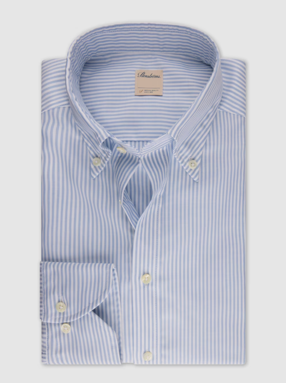 Blue Striped Oxford Slimfit Shirt