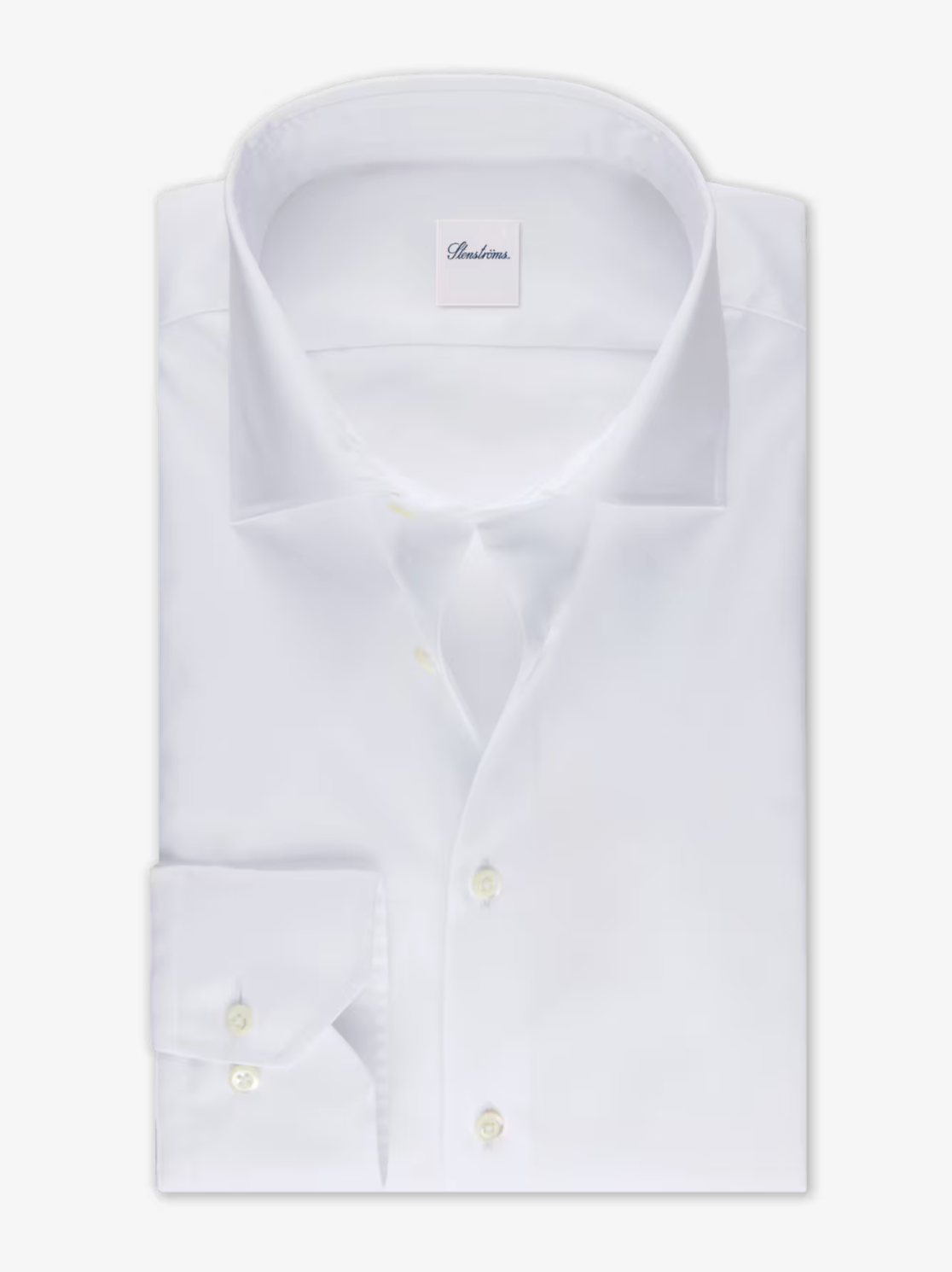 White Regular Twill Shirt, XL-Sleeves