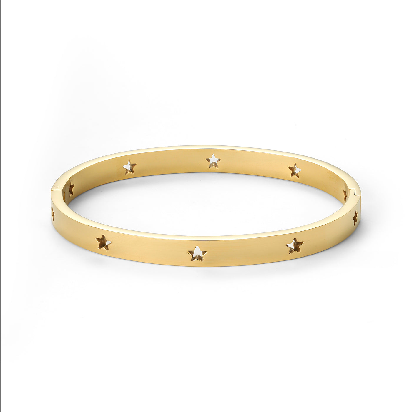 LEIA-STAR BANGLE BRACELET STAINLESS STEEL-GOLD