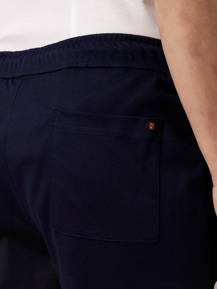 Casual Shorts Solid Navy