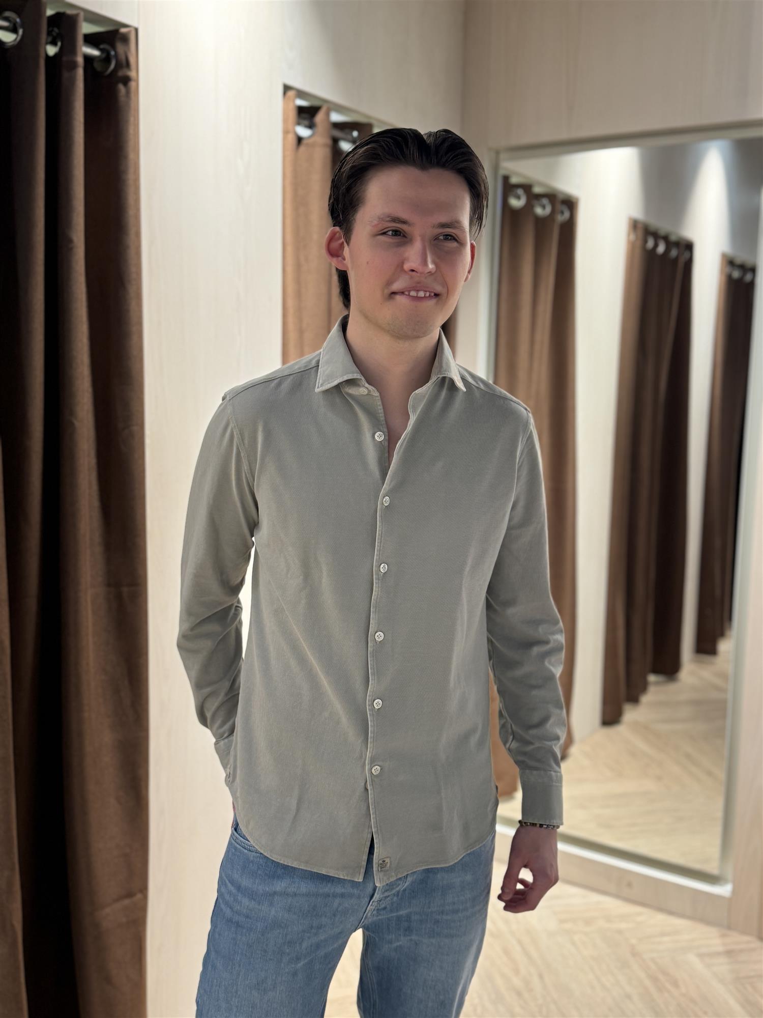 Jersey Piquet Shirt TJ08 Dusty Green