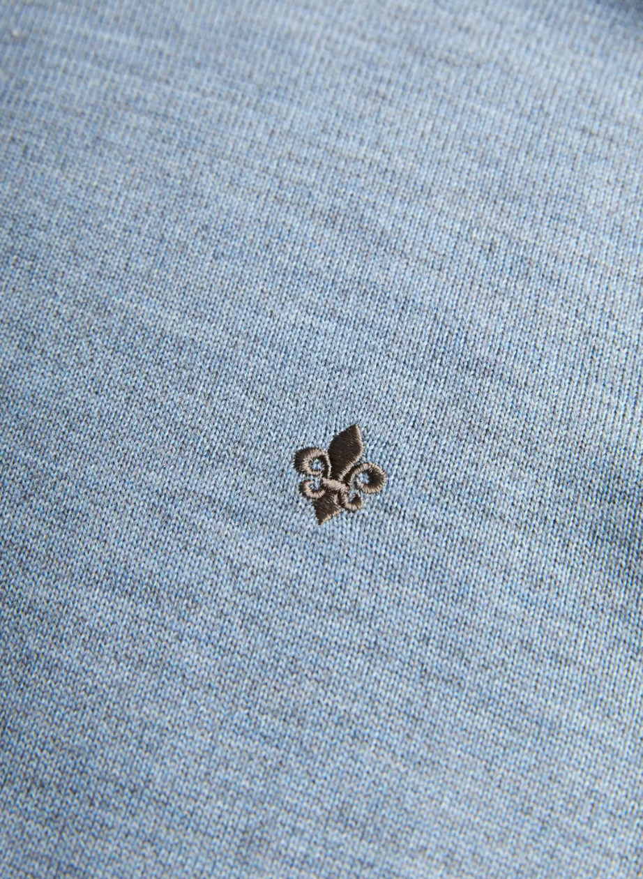 Merino John Zip AW26 Iceblue 56