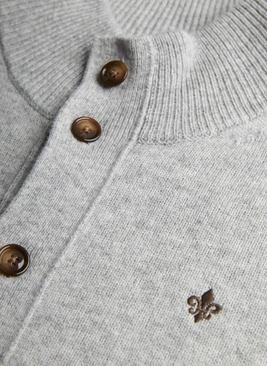 Hertford Button Cardigan Grey