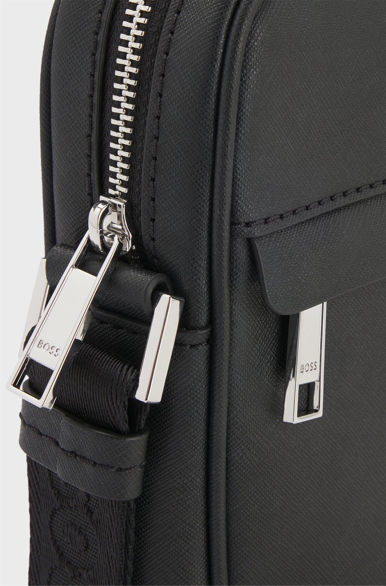 Zair Recycled Leather Reporter Bag