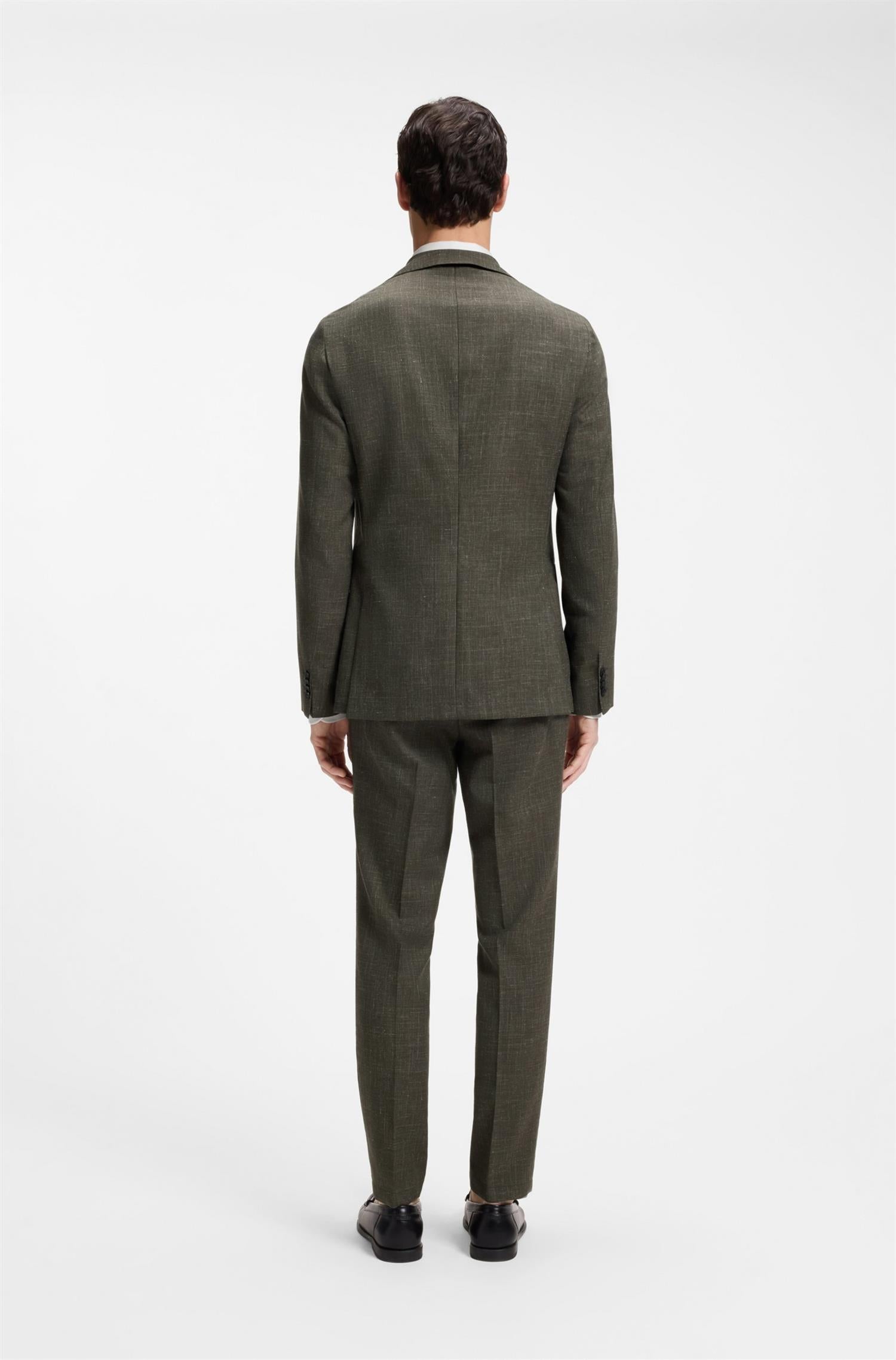 C-Hanry Jacket In Virgin Wool And Linen