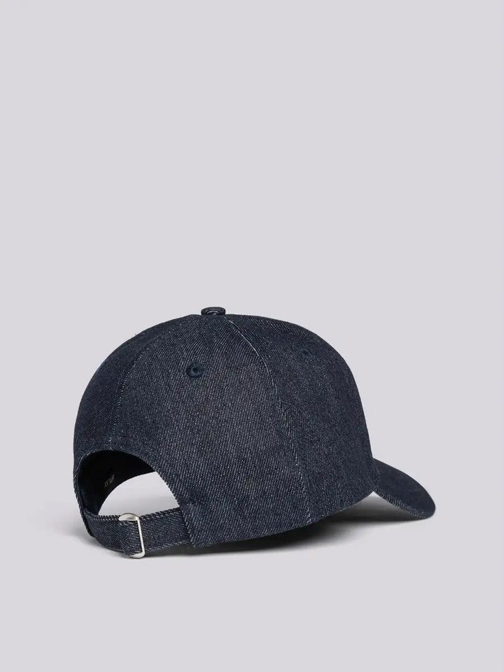 Denim Cap With Embroidery Night Denim