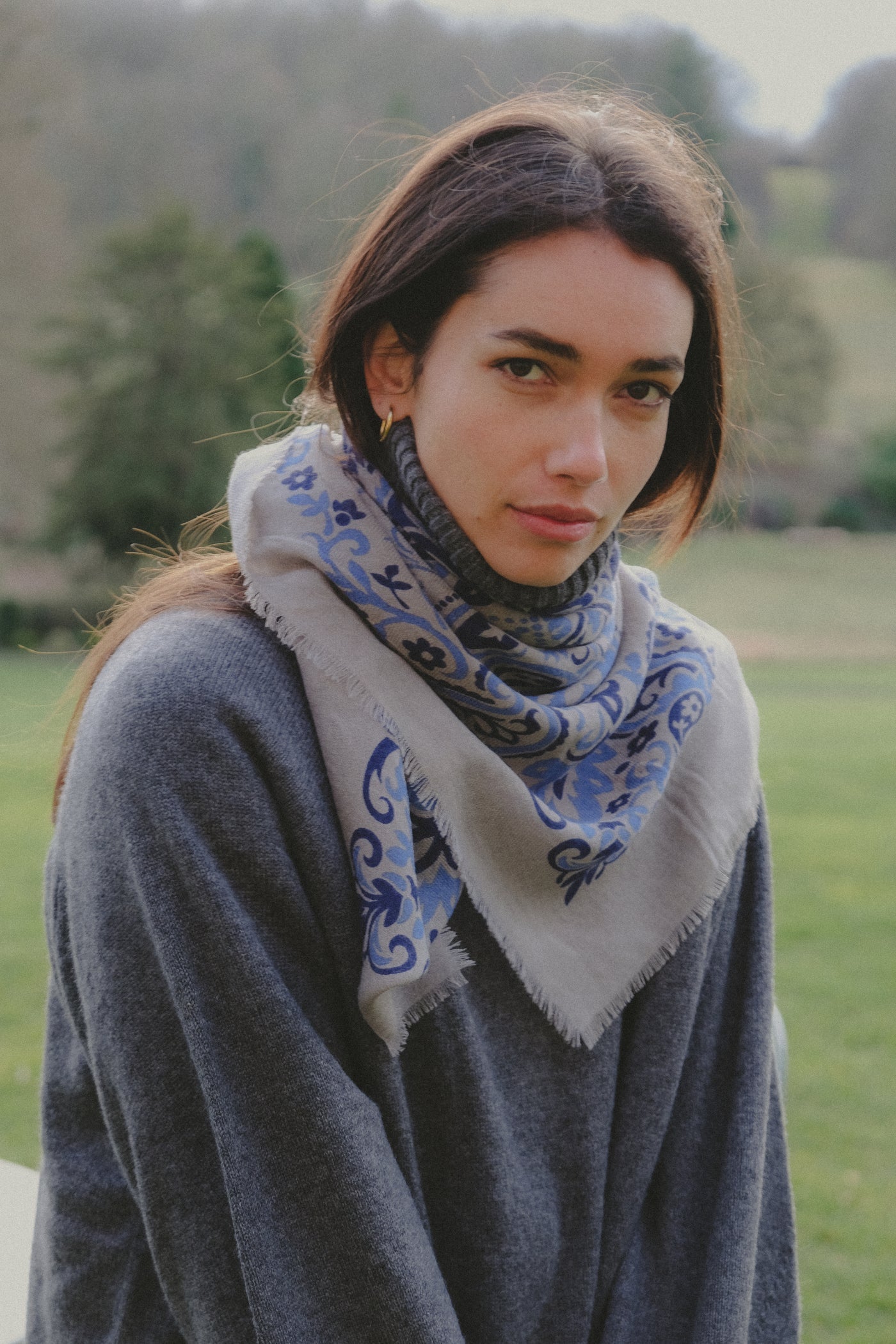 Scarf Bandana Blue Stone WS