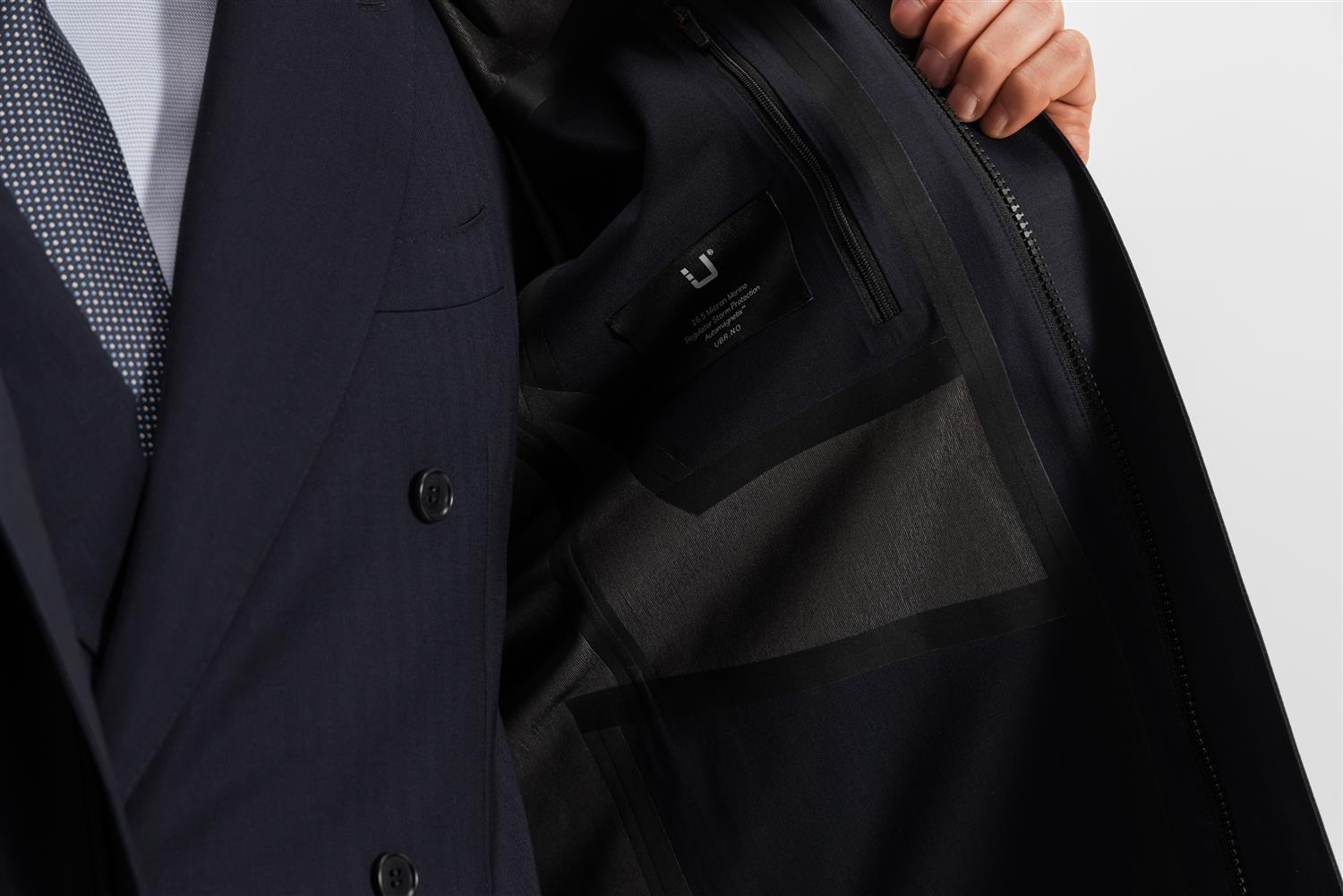 SKY FALL COAT SAVILE NAVY WOOL