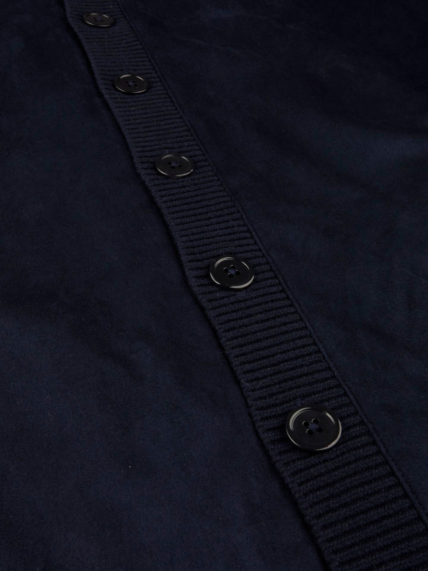 Cardigan Knitted Hybrid Buttoned Alcantara