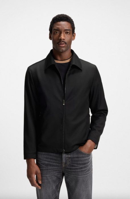 H-Hanry Wing Slim-fit jacket in virgin-wool