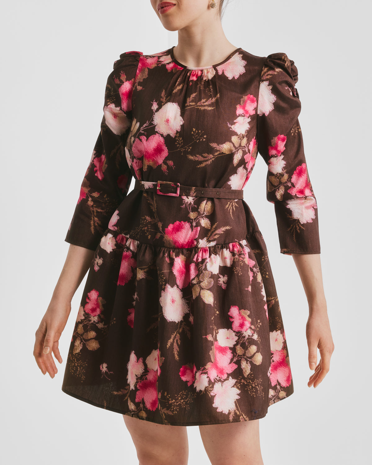 Tafette Shift Dress Soft Bloom