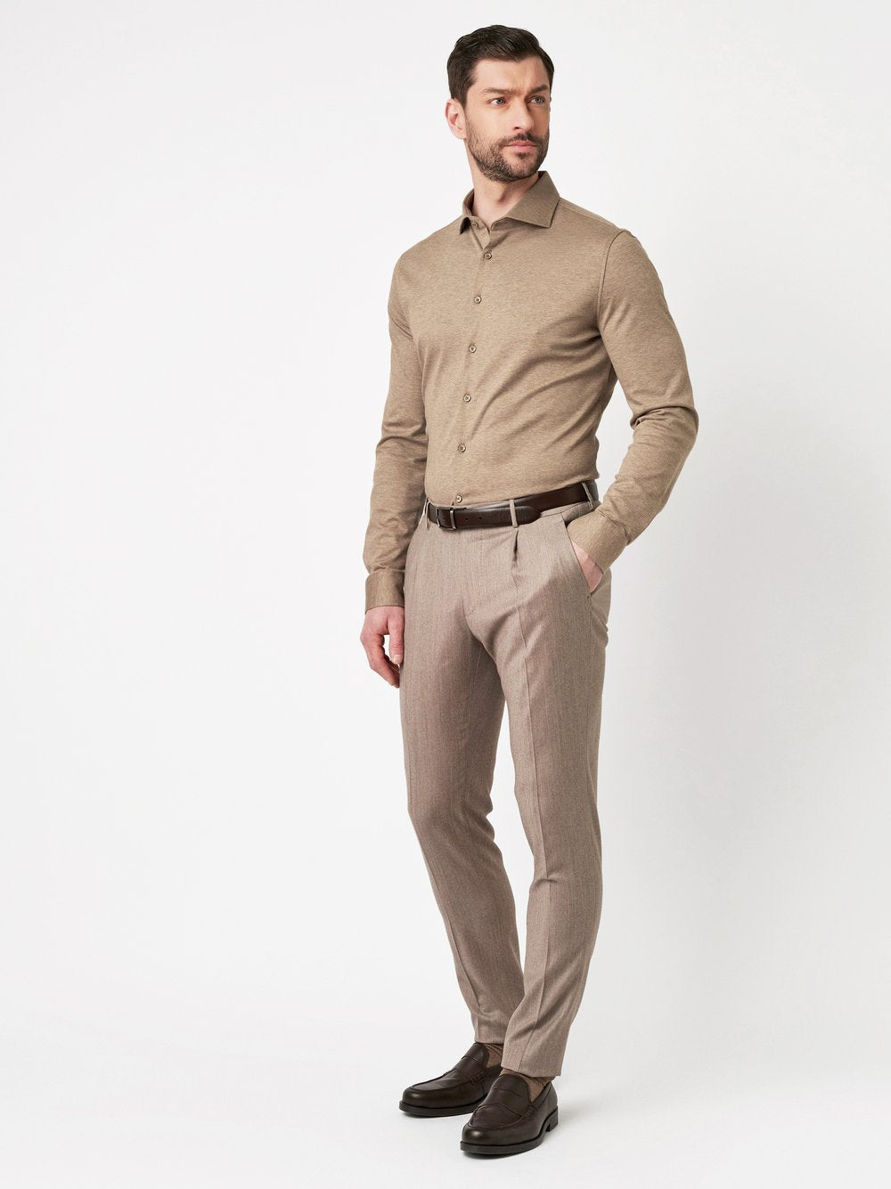 Luxury Hai 1/1 Light Brown Melange