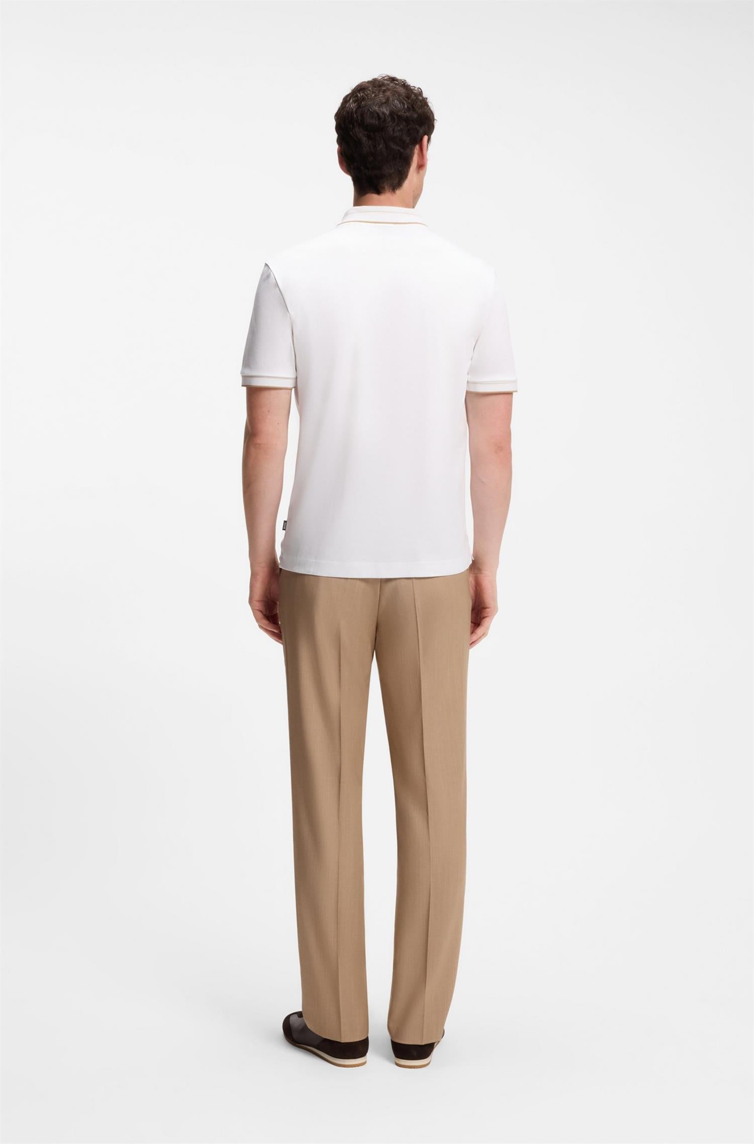 H-Phillipson Slimfit Polo In Mercericed Cotton White