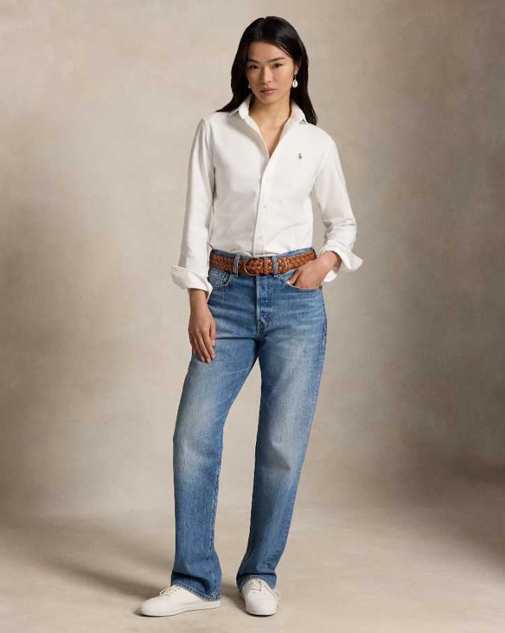 Slim Fit Oxford Shirt White