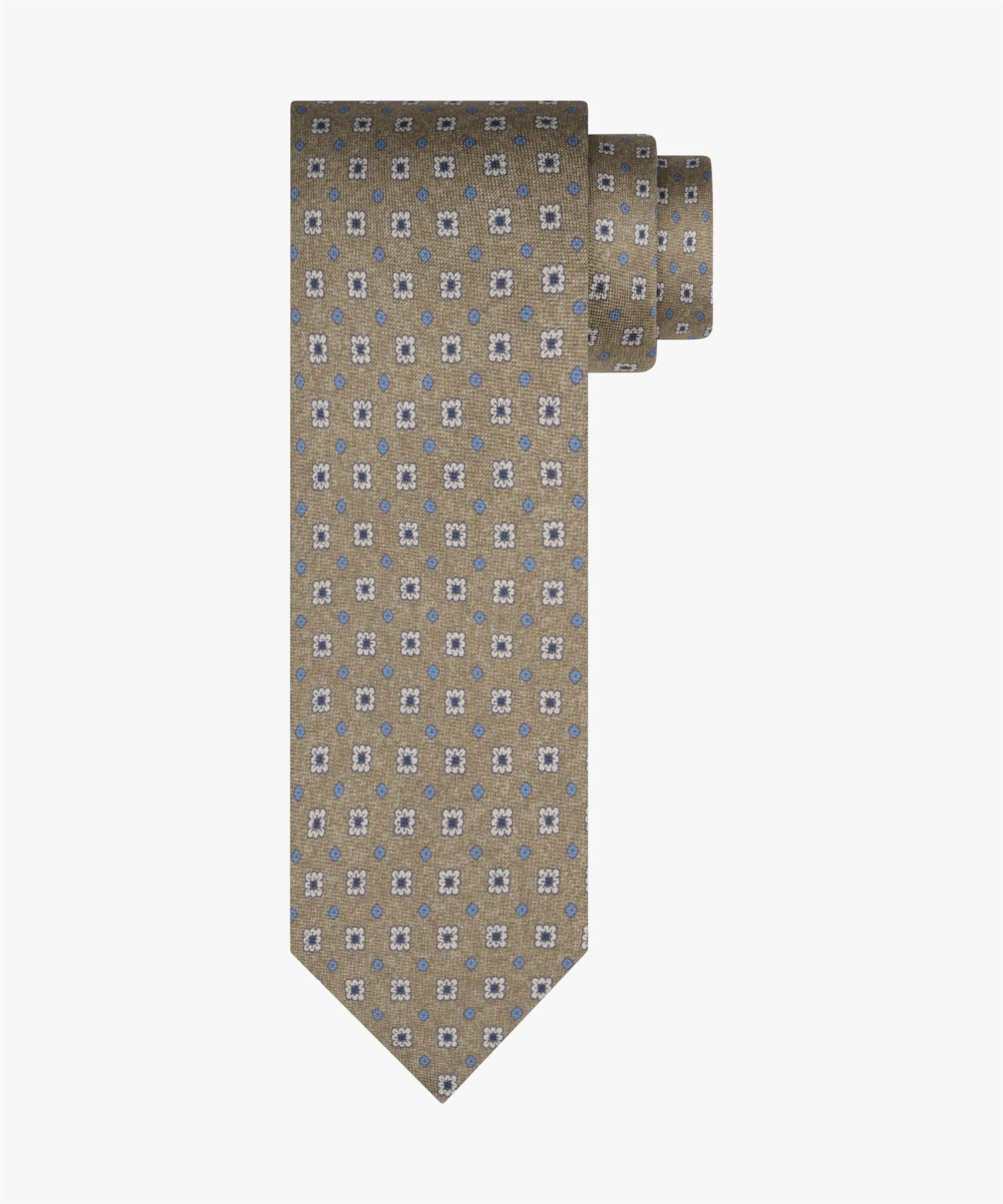 Tie Motif Print Beige