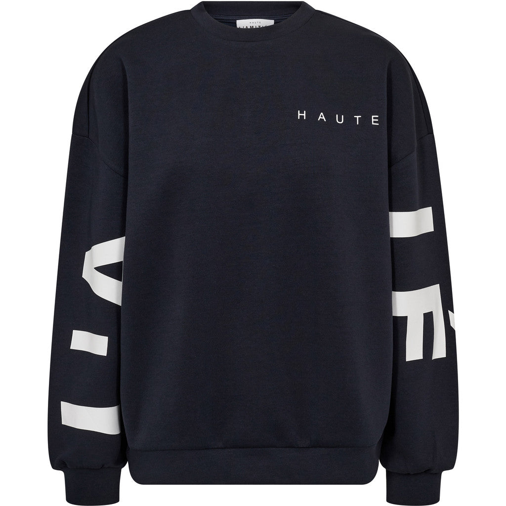 Maxi Split Logo Sweat Navy