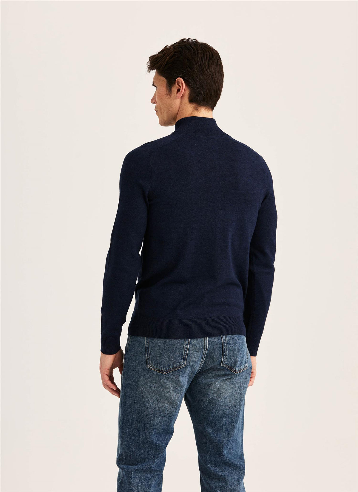 Merino John Zip AW26 Blue 58
