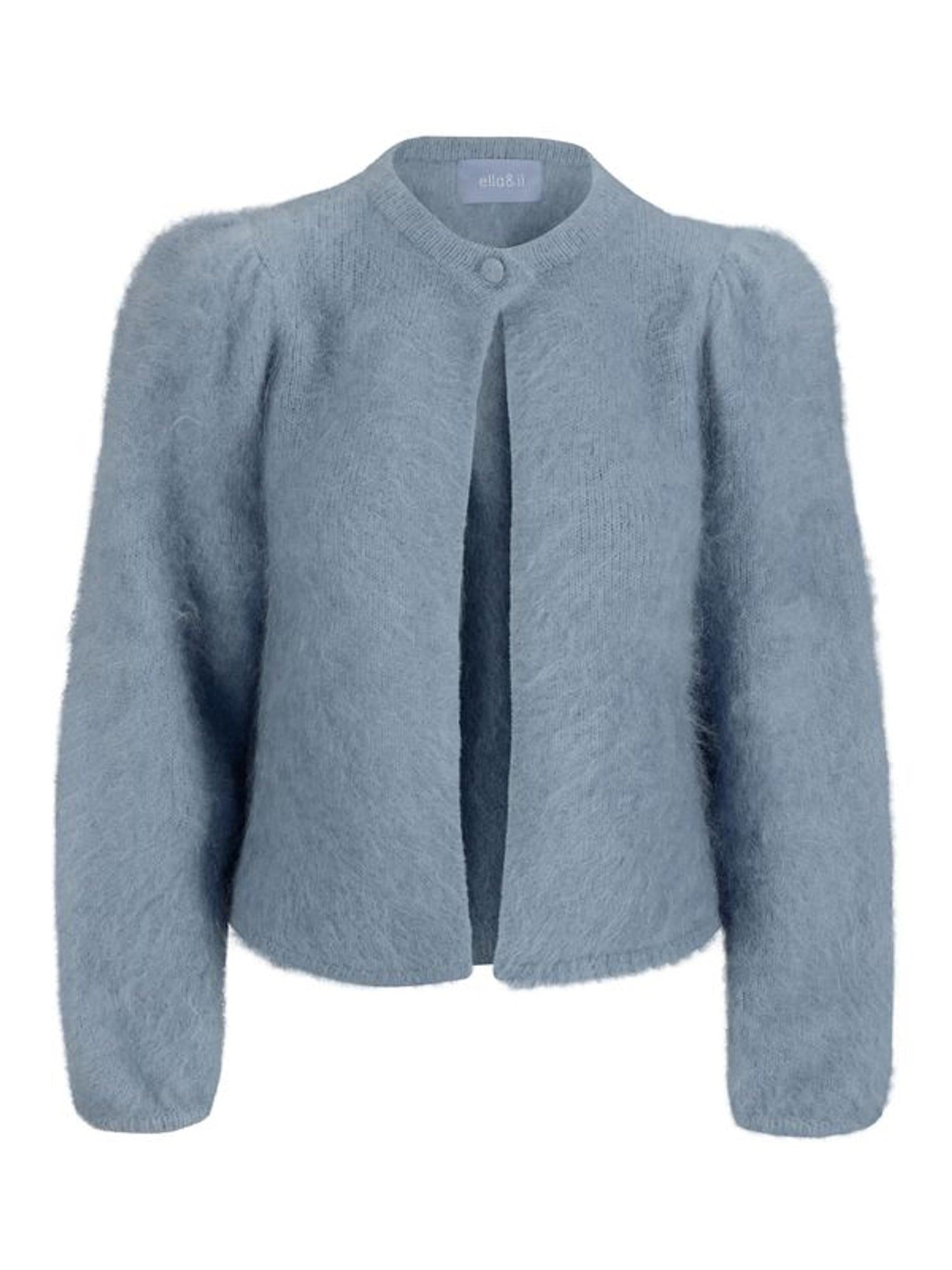 Amelia Chunky Cardigan Denim Blue
