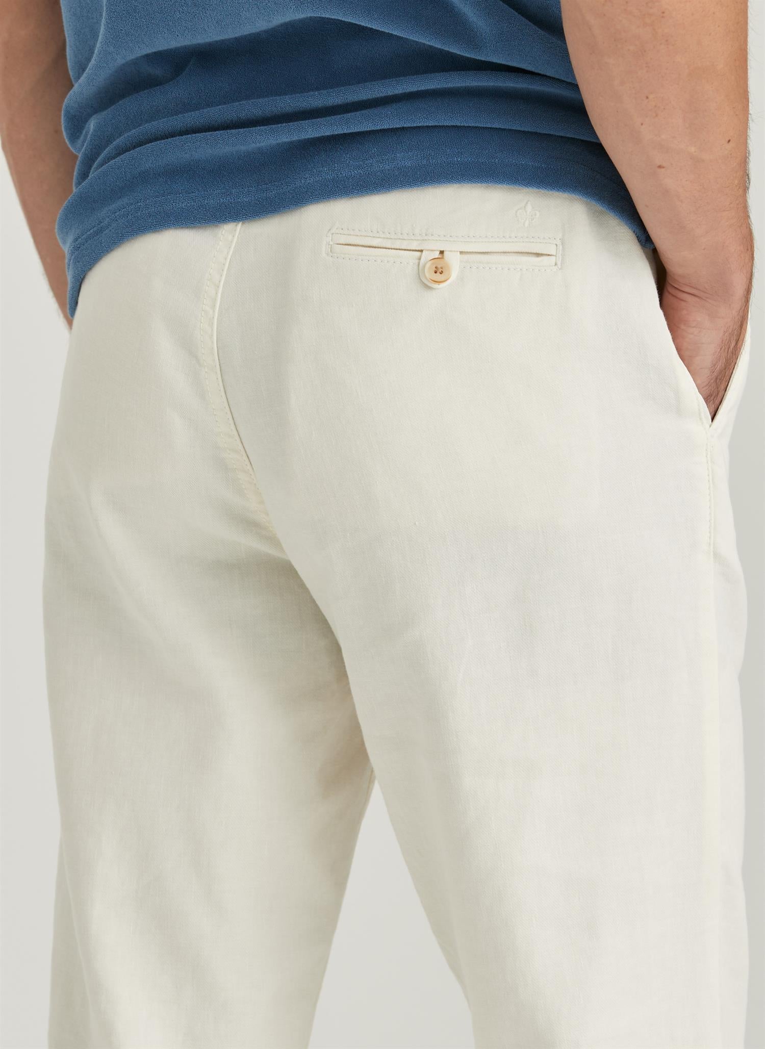 Fenix Linen Trouser Off White