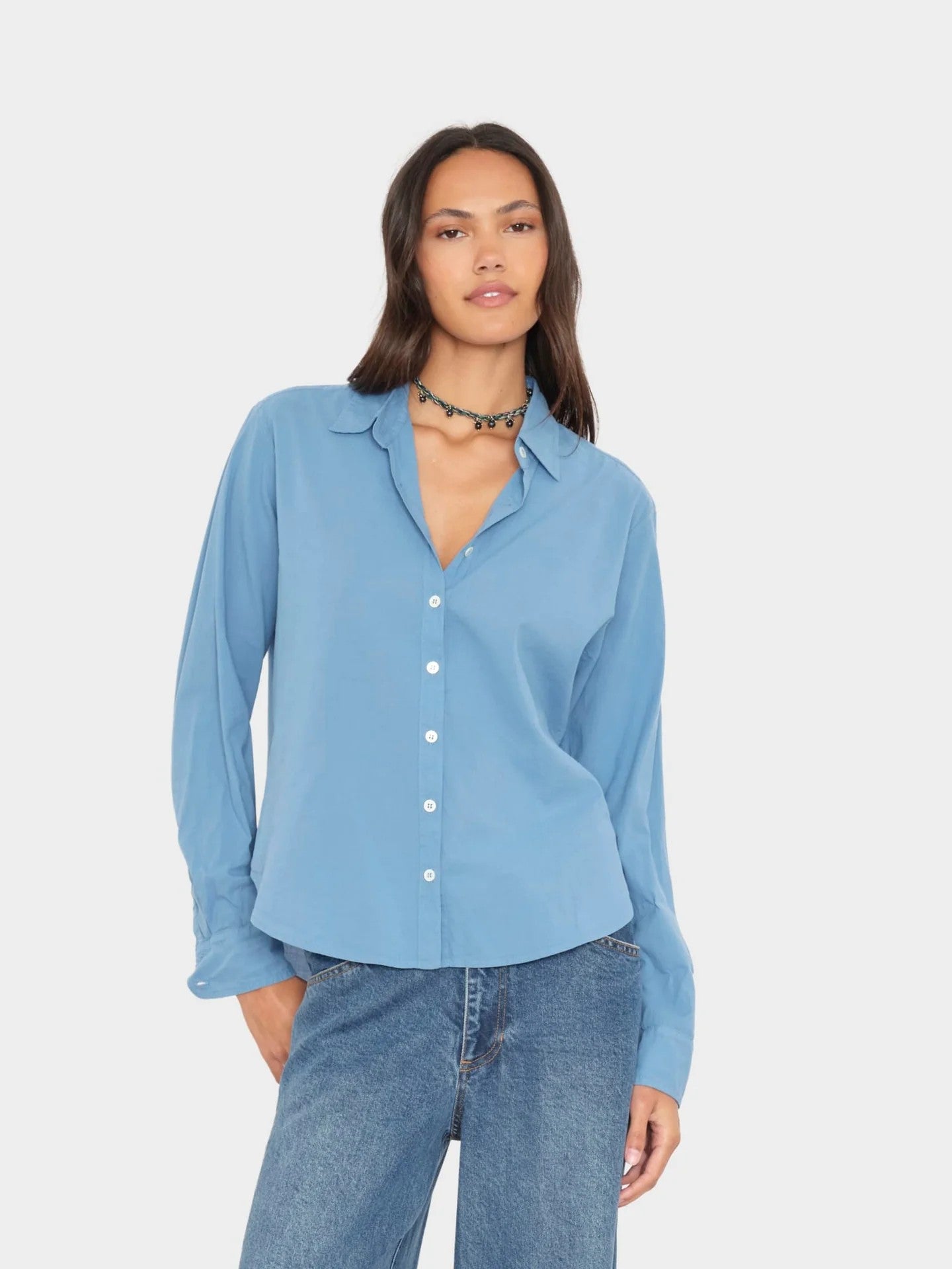 Bowie Shirt Blue Lark