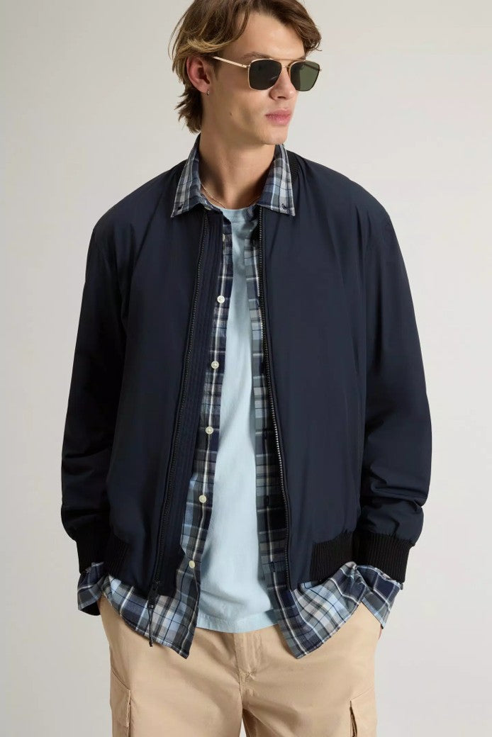 Bomber jacket melton blue