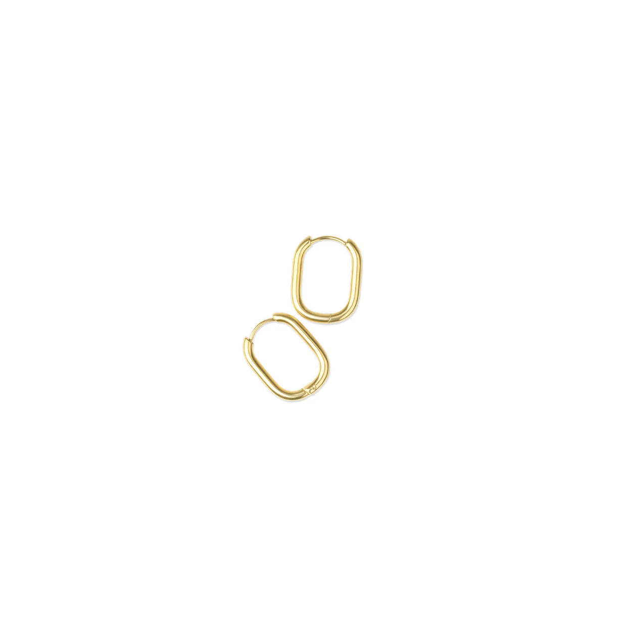 Pernille - Hoop Earrings stainless steel gold
