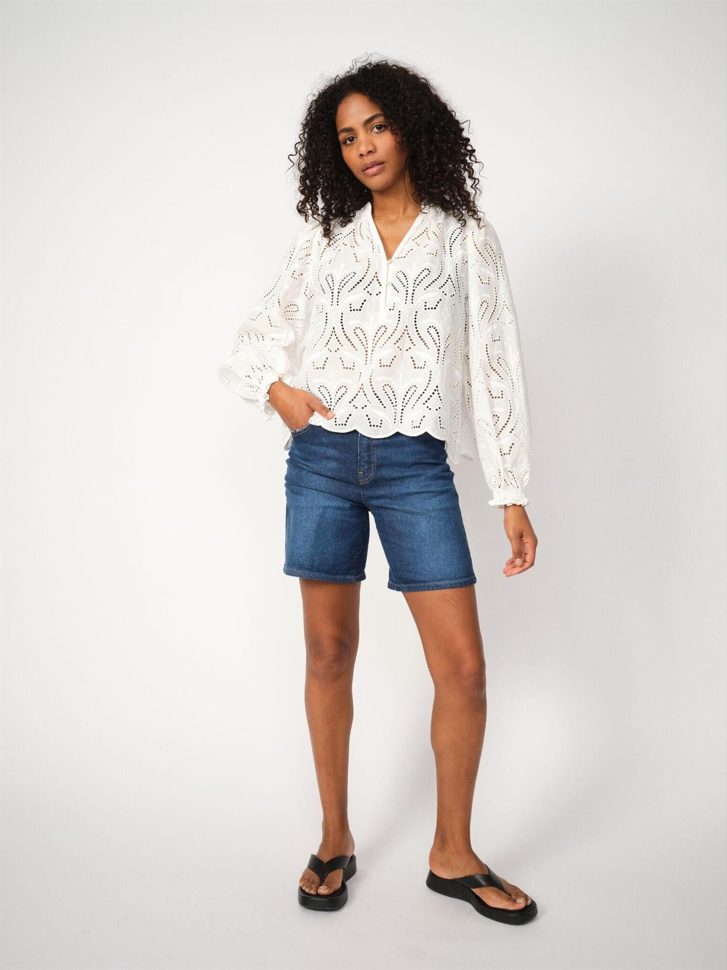 MMTazzin Caza Blouse White