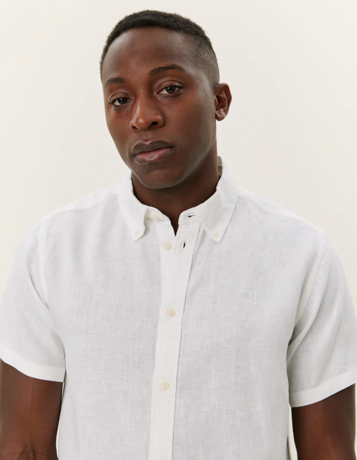 Kris linen ss shirt ss25 white