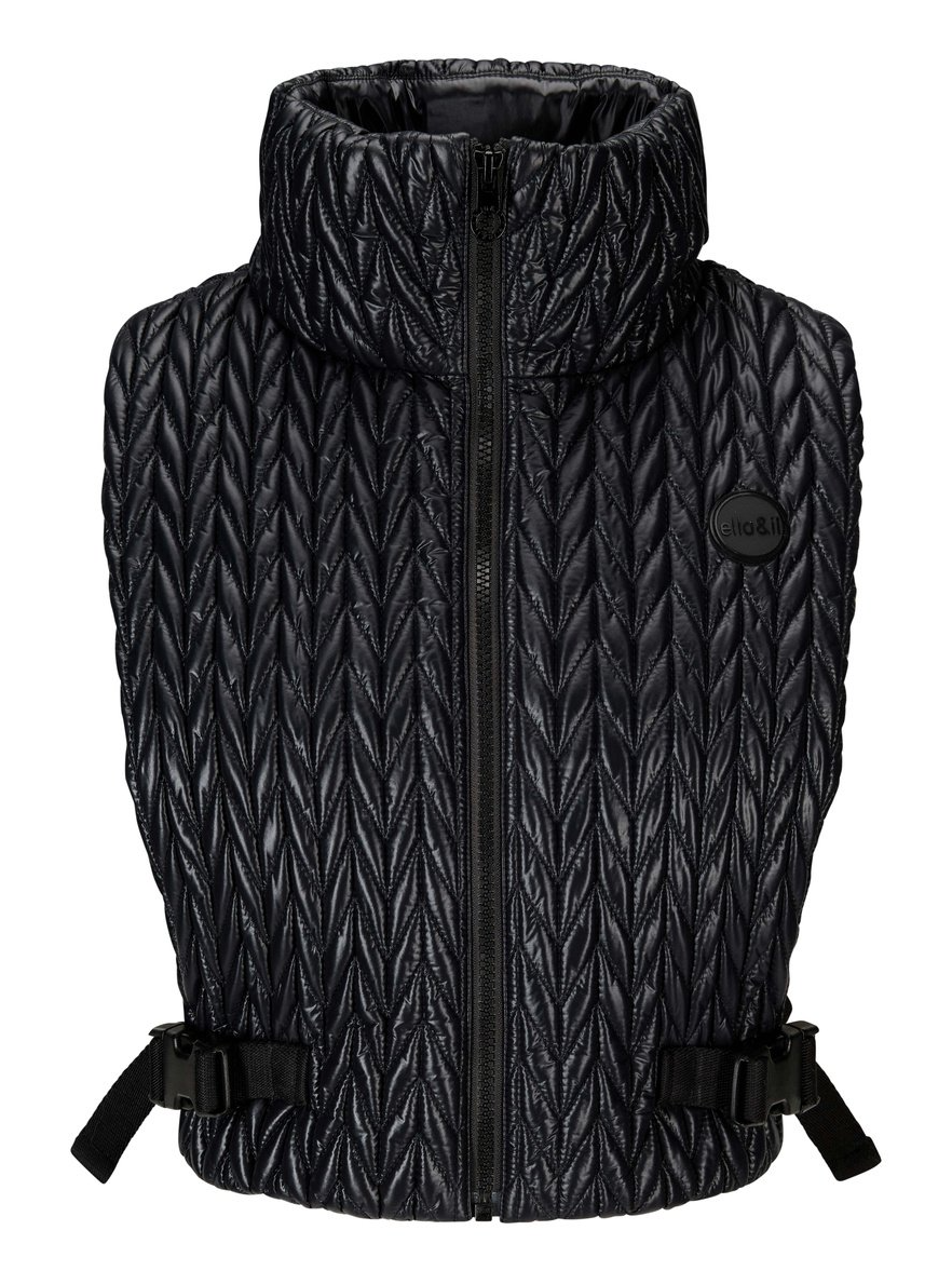 Bonnie Braided Down Vest Black