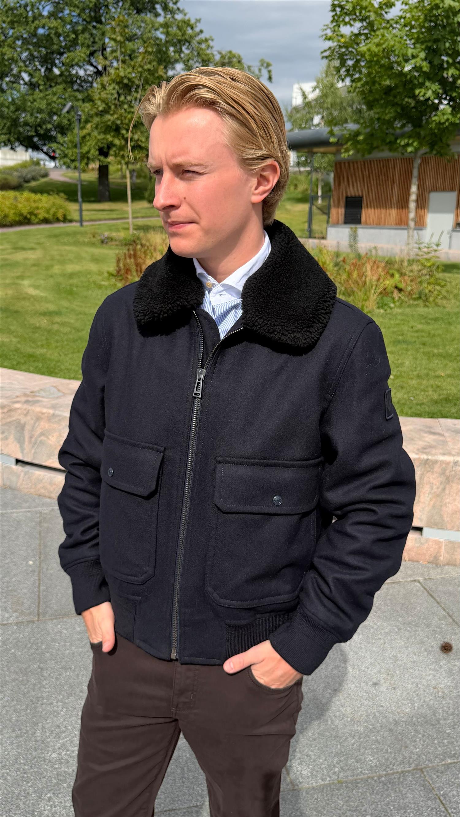 Welder Wool Jacket Navy