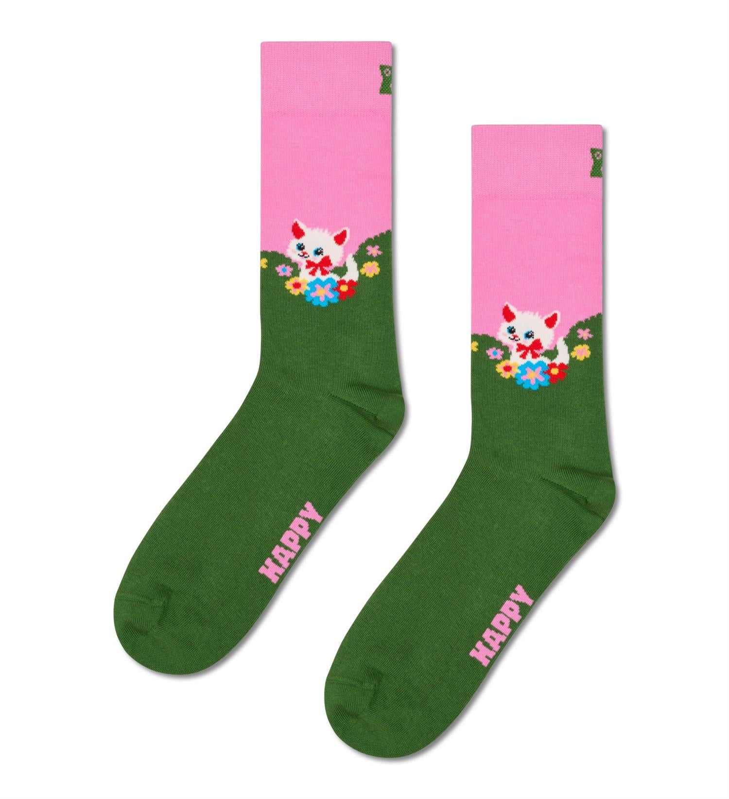 Kitten And Flowers Sock 36-40