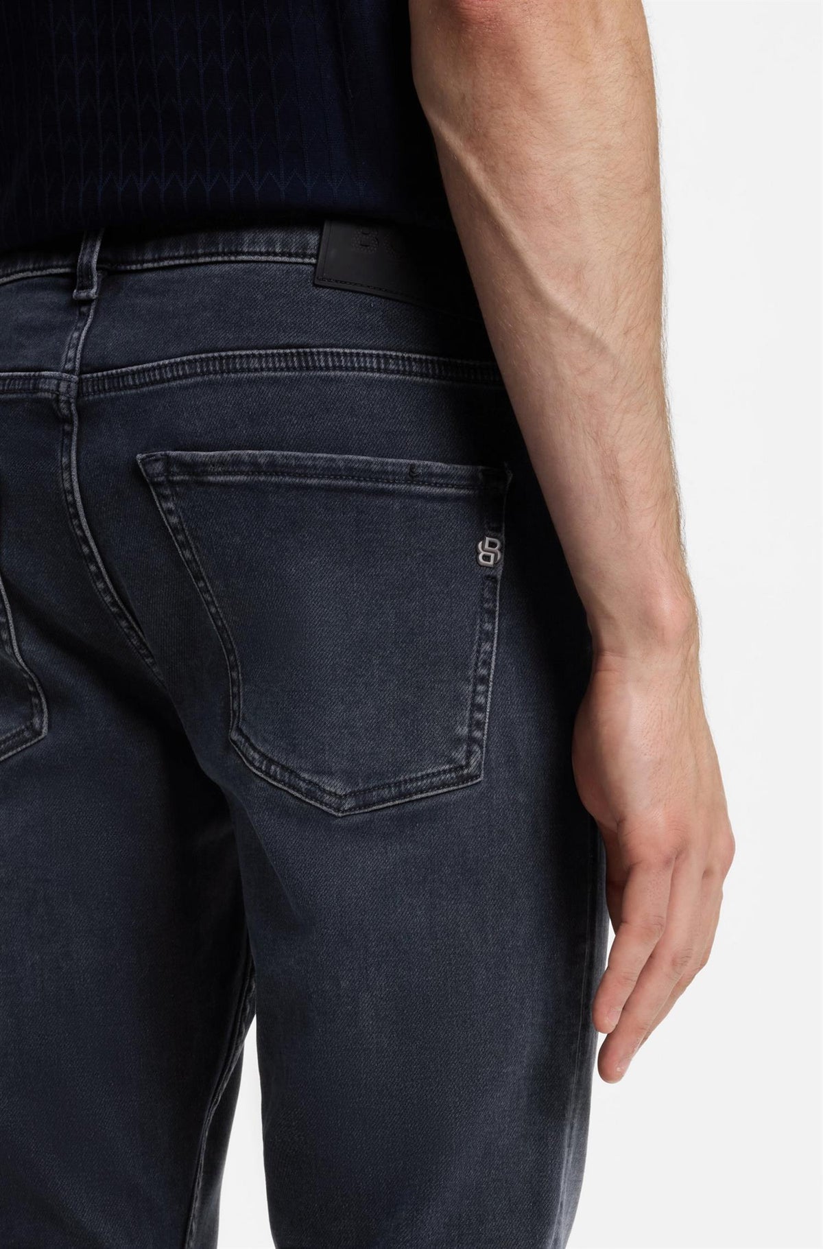 Delaware Slimfit Jeans In Indigo Knit Denim