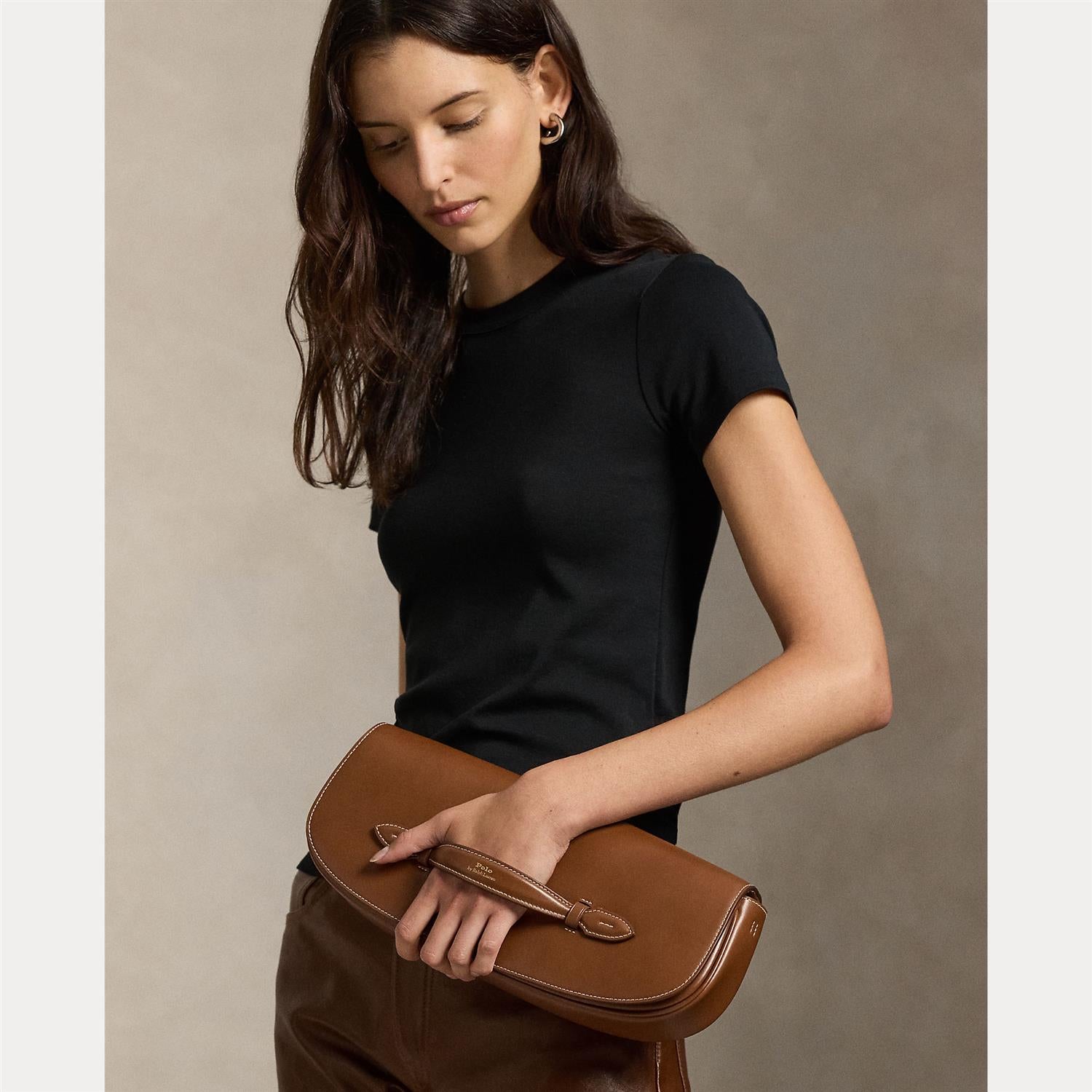 Bellport Leather Long-Flap Clutch